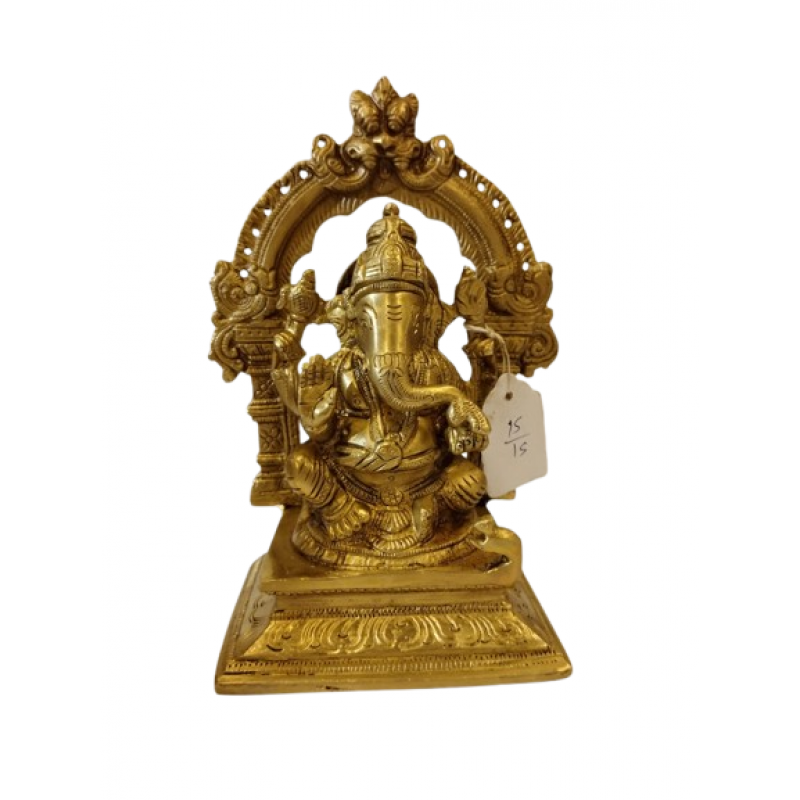 GANESH PRABHAWALI 7 INCH Brass Home Decor