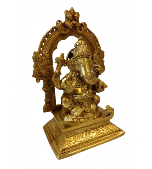 GANESH PRABHAWALI 7 INCH Brass Home Decor