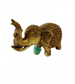 ELEPHANT TRUNK UP BUNDI WORK 5X8 INCH Brass