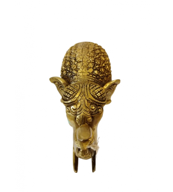 ELEPHANT TRUNK UP BUNDI WORK 5X8 INCH Brass