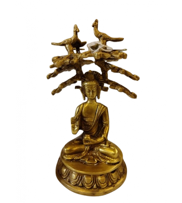 BUDDHA TREE  6.5 INCH Brass Home Decor