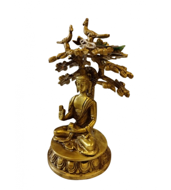 BUDDHA TREE  6.5 INCH Brass Home Decor