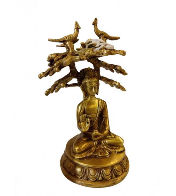 BUDDHA TREE  6.5 INCH Brass Home Decor