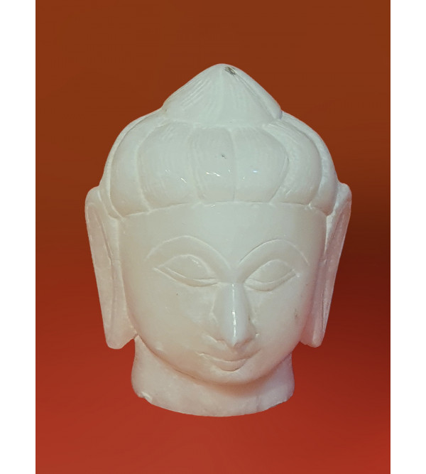 Alabaster Buddha Head Size 3 Inch 