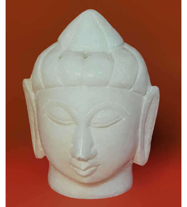 Alabaster Buddha Head Size 4 Inch