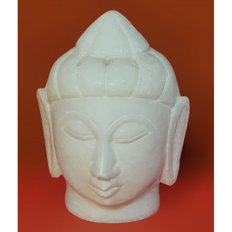 Alabaster Buddha Head Size 4 Inch