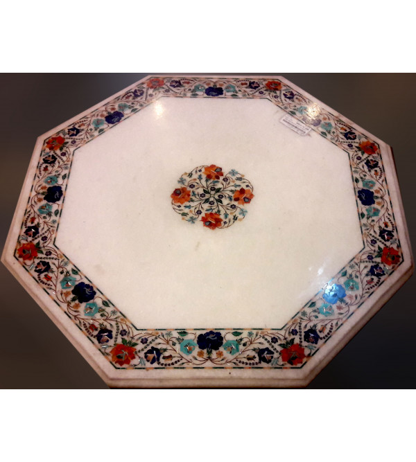 Marble Table Top With Inlay 