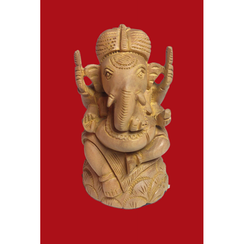 GANESH CHATTEROPEN CARVED KADAM WOOD