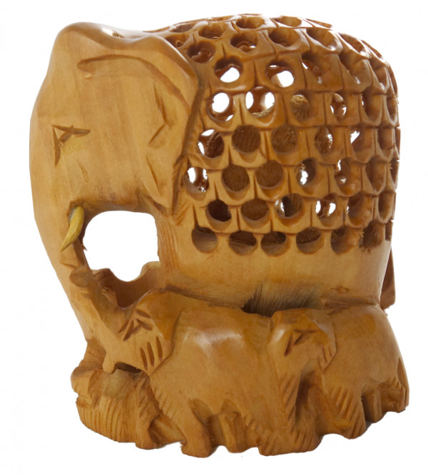 KADAM WOOD ELEPHANT UNDERCUT 3 INCH