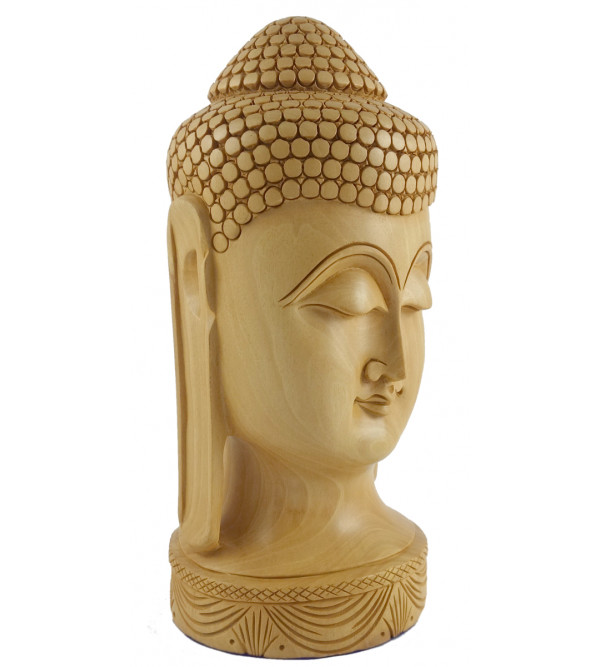 KADAM WOOD BUDDHA HEAD 6 INCH