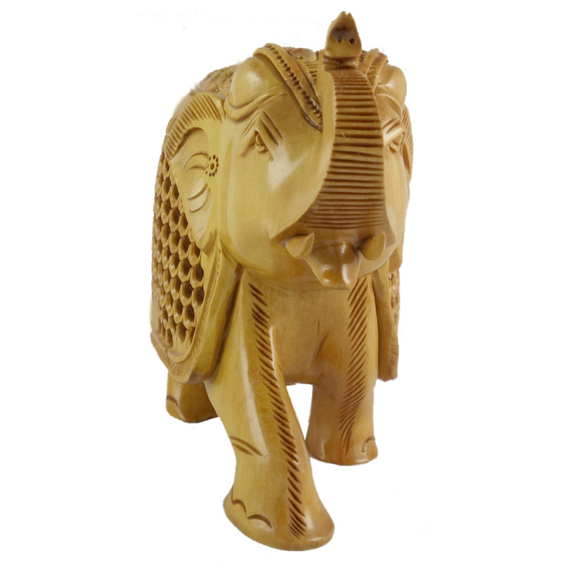 KADAM WOOD ELEPHANT UNDERCUT 4 INCH