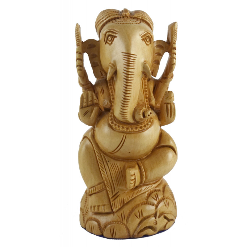 PAINTED ELEPHANT KADAM WOOD 6 INCH