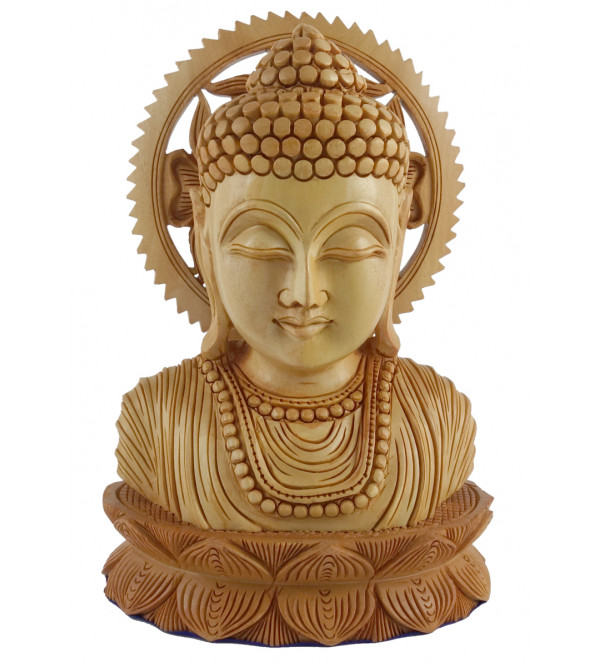 KADAM WOOD BUDDHA FACE 6 Inch