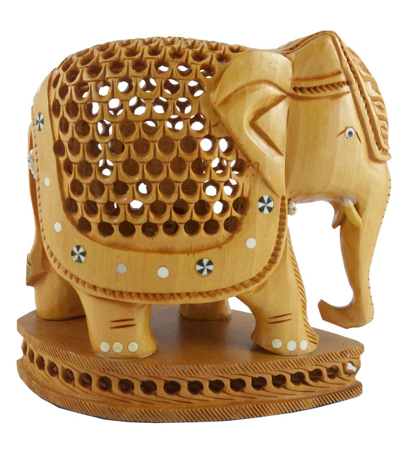 KADAM WOOD ELEPHANT UNDERCUT 3 INCH