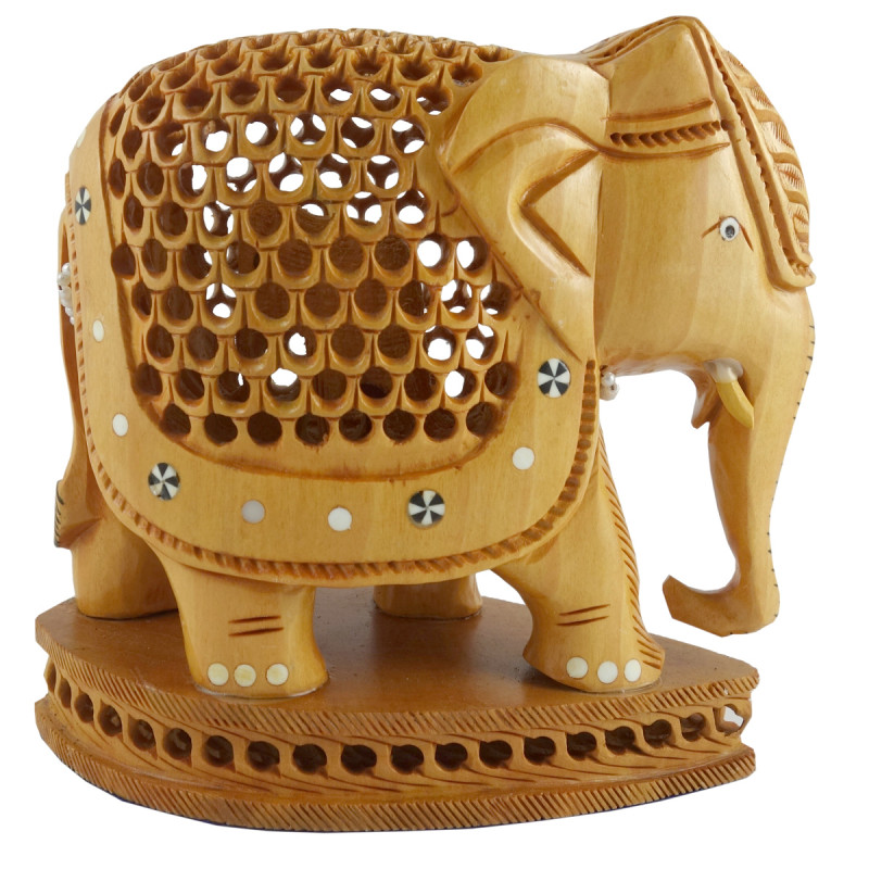 KADAM WOOD ELEPHANT UNDERCUT 3 INCH