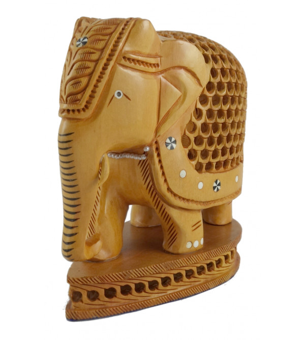 KADAM WOOD ELEPHANT UNDERCUT 3 INCH