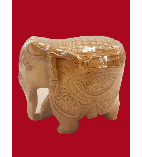 Kadamba Wood Handcrafted Carved Elephant