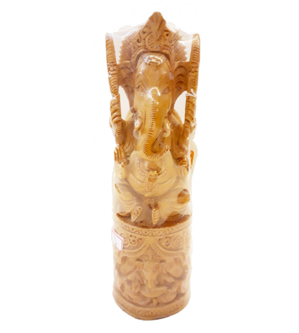 Sandalwood Handcrafted Carved Lord Ganesha Figure