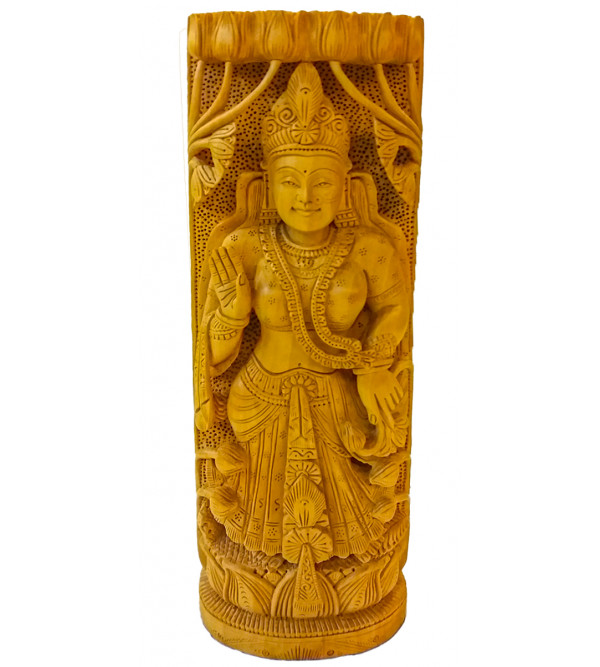 Kadamba Wood Handcrafted Carved Radha Krishna Figure