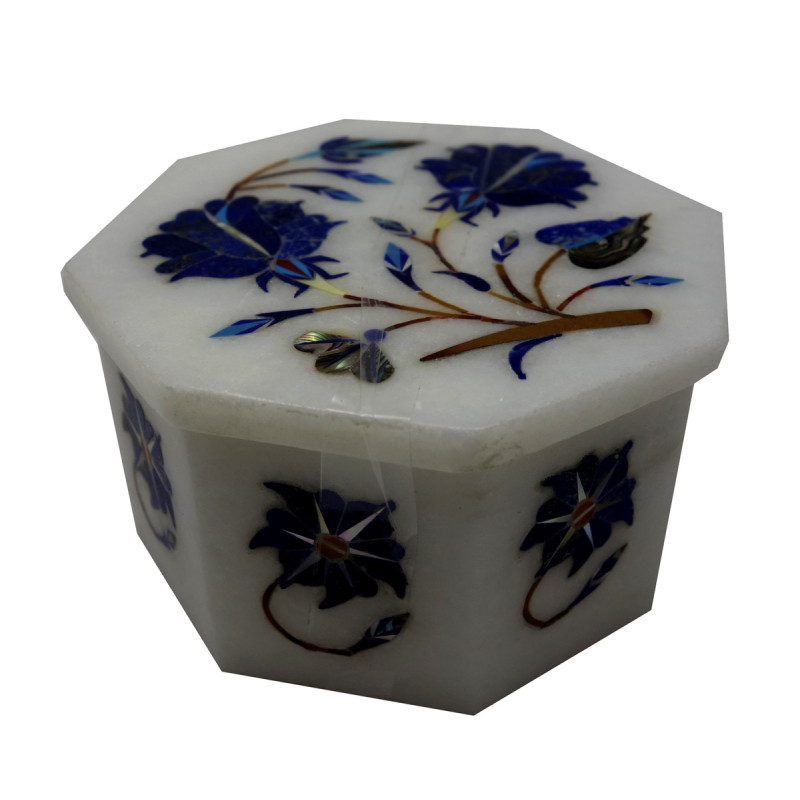 marble inlay box 3x3 inch