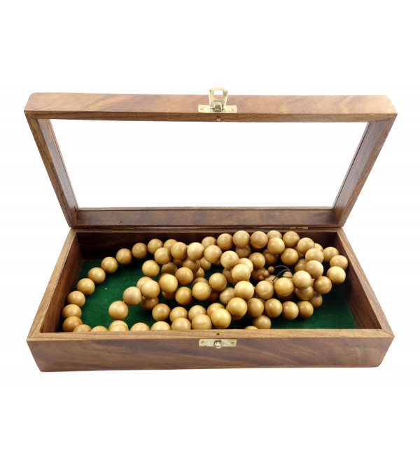 Sandalwood Japmala A-Grade – 18 MM (108 Beads)