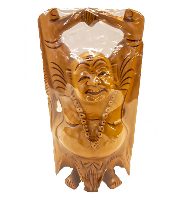 Kadamba wood Handcrafted Figure of Laughing Buddha