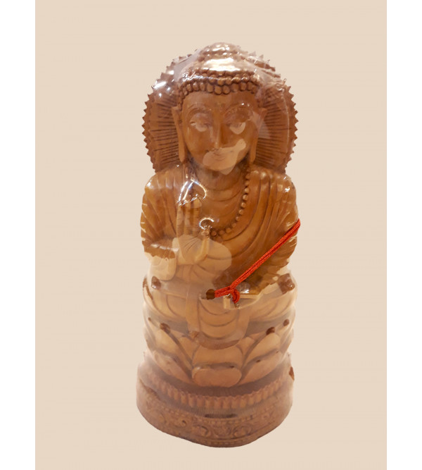 Sandalwood Handcrafted Lord Buddha Figure