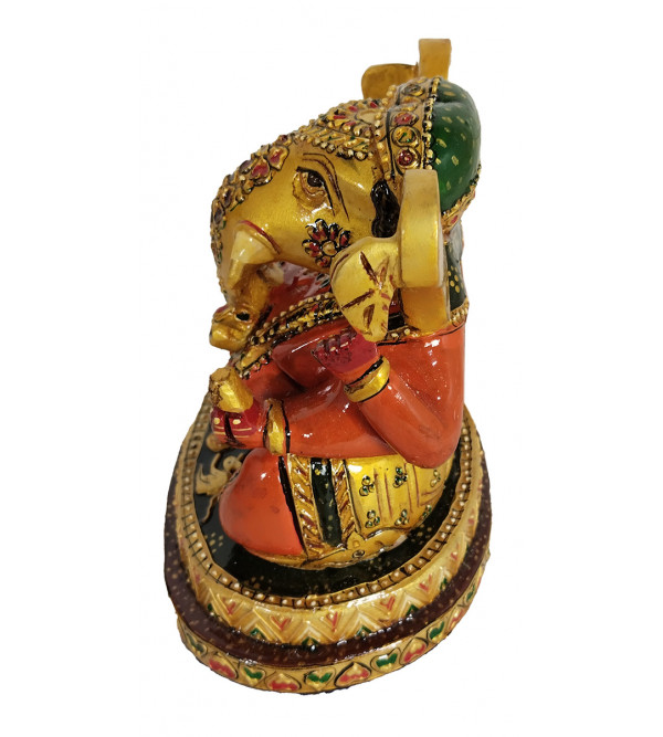Painted Ganesha Special Work 5 Inch 