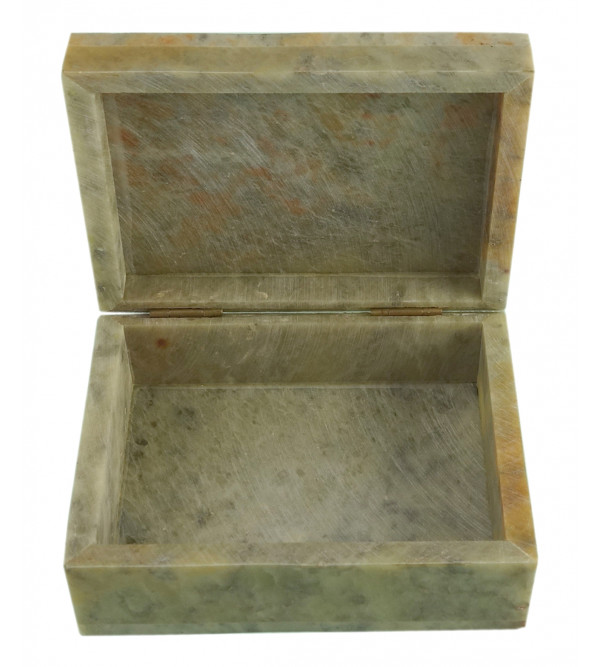 HANDICRAFT SOFT STONE PAINTED BOX  3X4 INCH