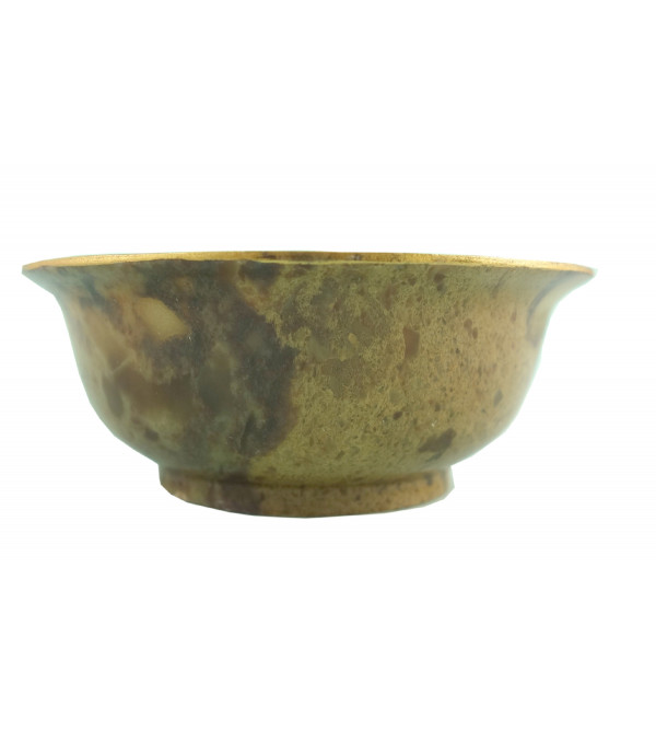 HANDICRAFT SOFT STONE PAINTED BOWL 4 INCH 