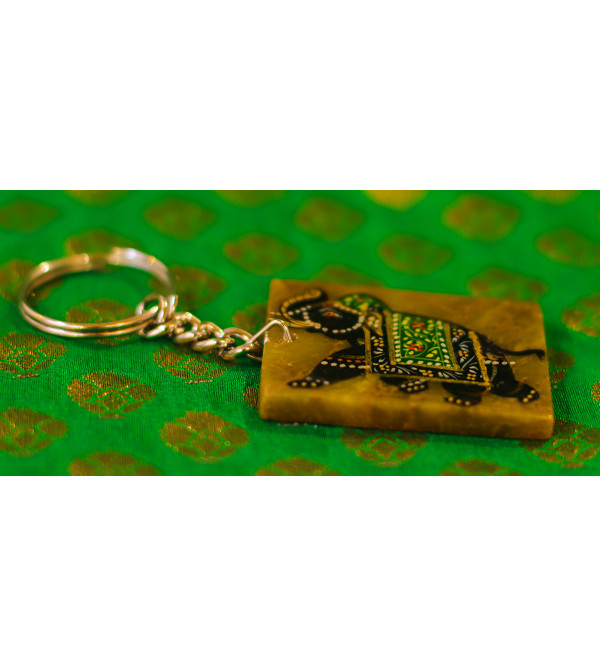 Painted Key Ring Soap Stone 
