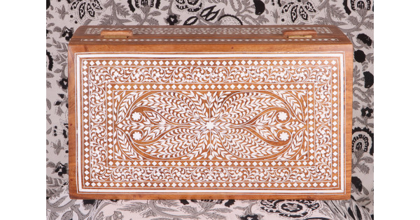 Inlaid Boxes Floral Extra Rich Work 7 X 12 Inch