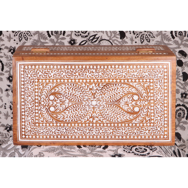 Inlaid Boxes Floral Extra Rich Work 7  X 12 Inch