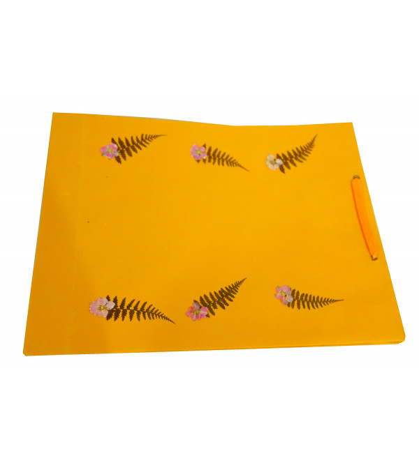Paper Bag With  Leaf Design-11X15 Inch (200 GSM) (Pack of 10 Peices) Assorted Colours & Design