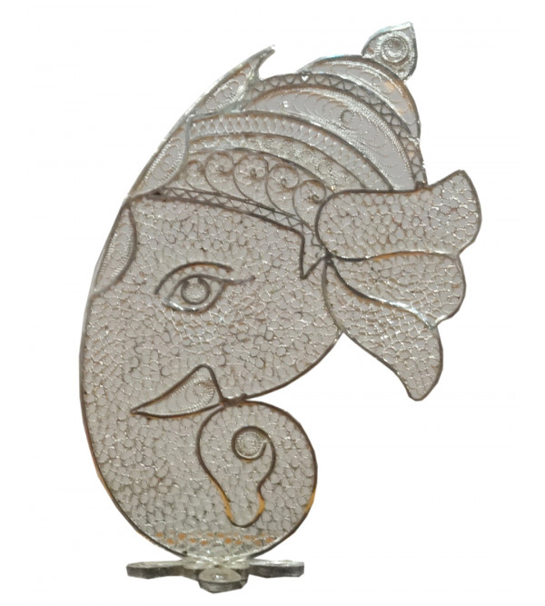 HANDICRAFT 92.5 PURITY SILVER GANESH HEAD FILIGREE WORK