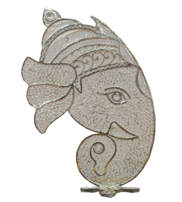 HANDICRAFT 92.5 PURITY SILVER GANESH HEAD FILIGREE WORK