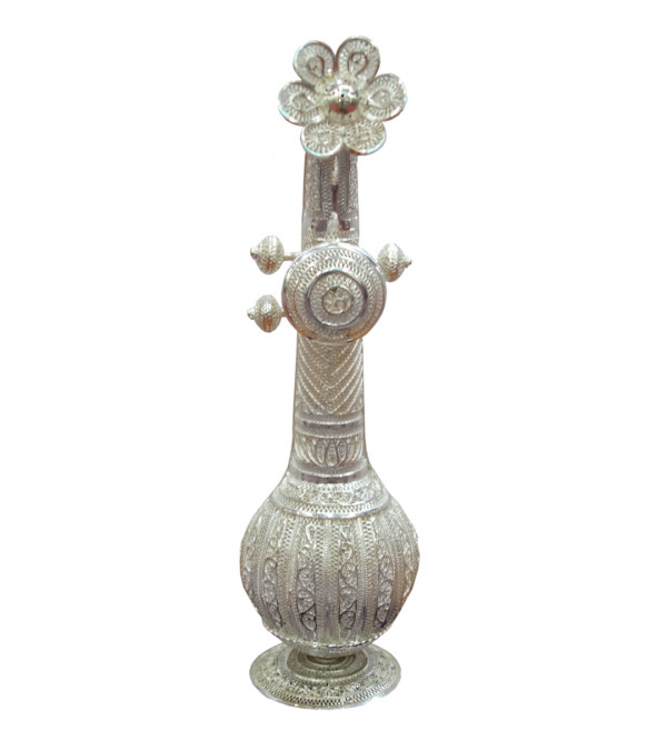 HANDICRAFT 92.5 PURITY SILVER VEENA FILIGREE WORK ROUND