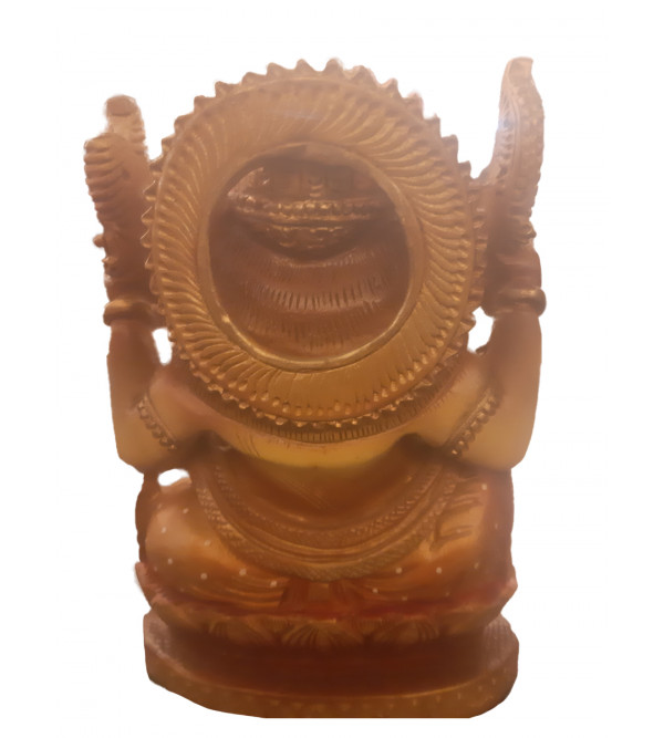 GANESH OPEN PAINTED KADAM WOOD