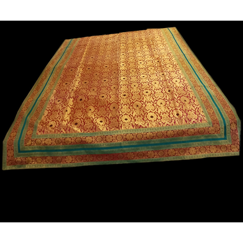 60X90 INCH ZARI BROCADE BED COVER