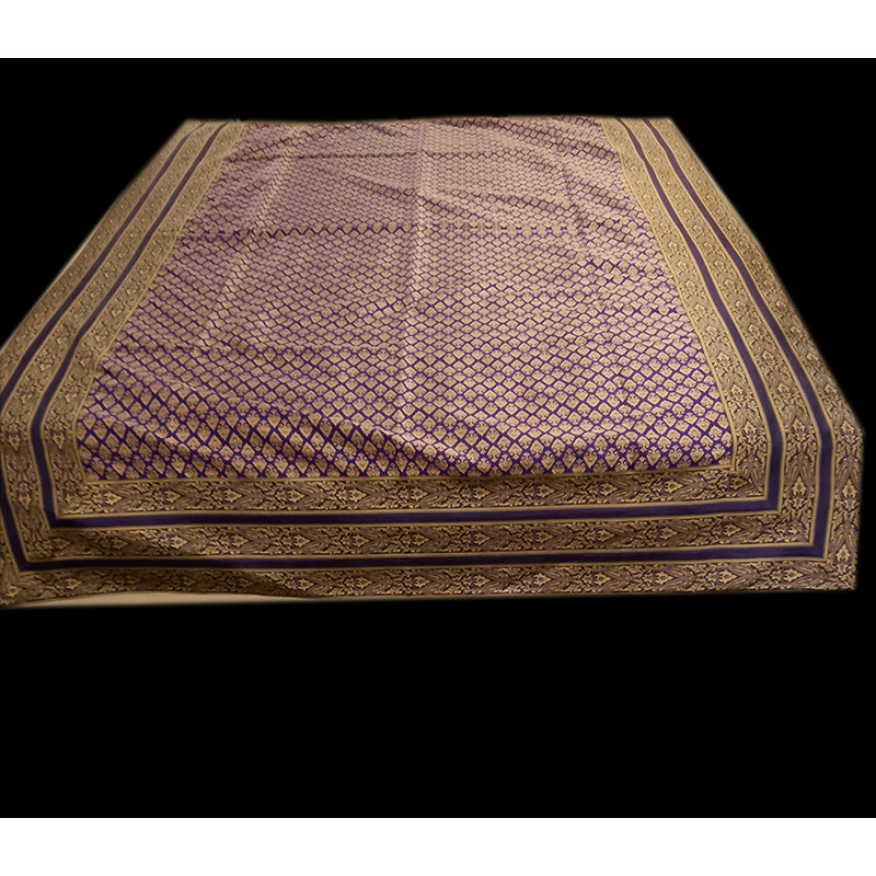 60X90 INCH ZARI BROCADE BED COVER