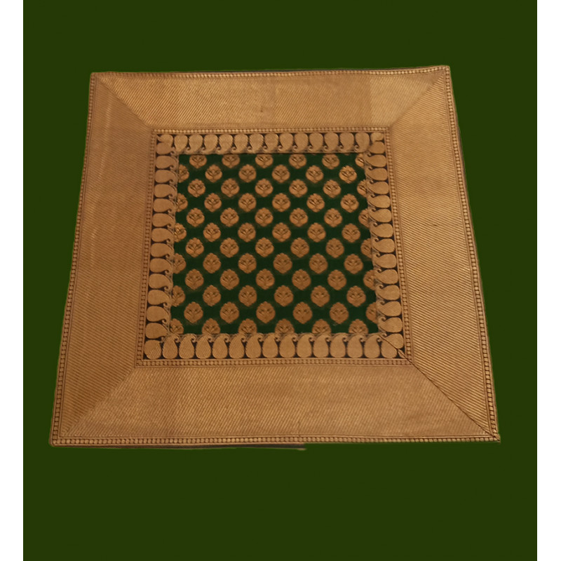 16X16 INCH ZARI BROCADE CUSHION COVER