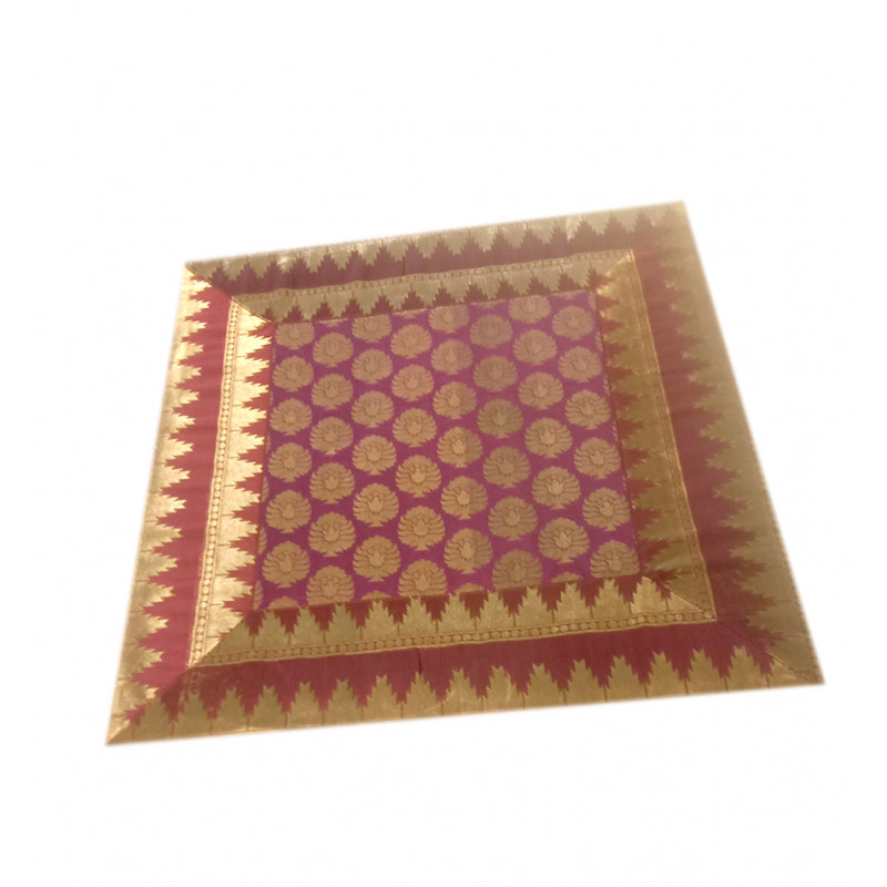 16X16 INCH ZARI BROCADE CUSHION COVER