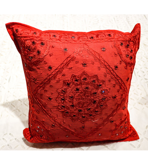 Cushion Cover With Pakka Embroidered