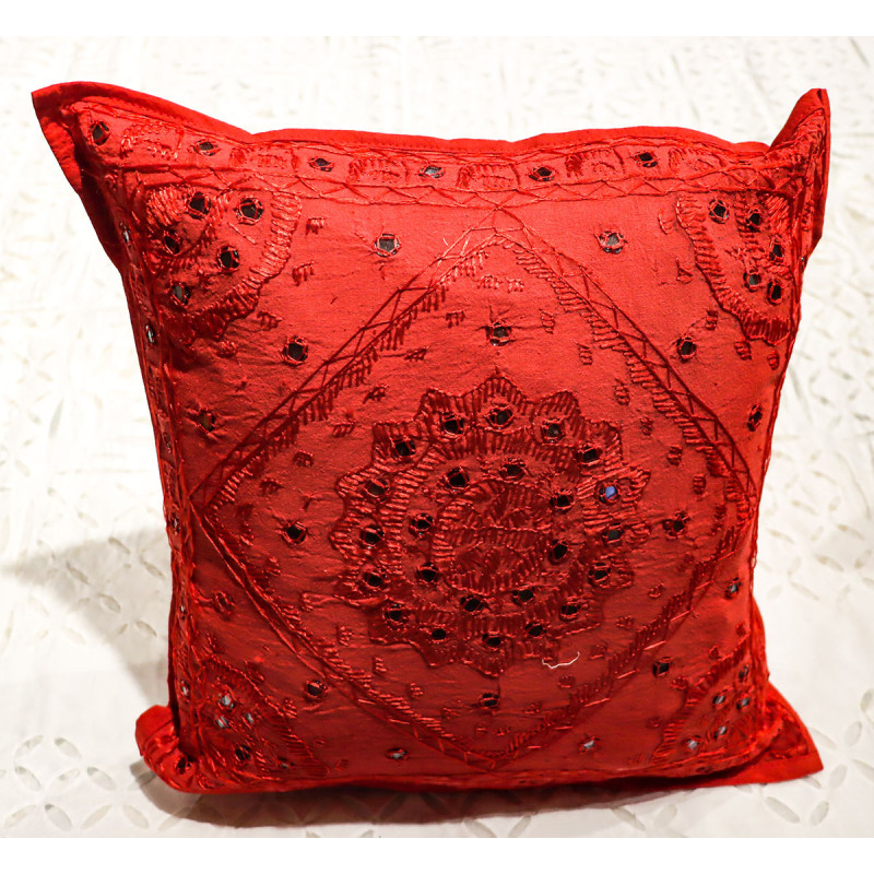 Cushion Cover With Pakka Embroidered