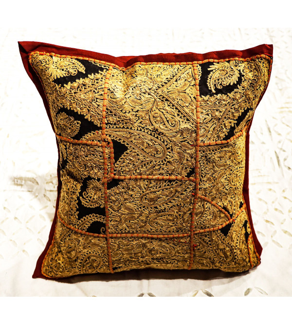 Cushion Cover With Ari Zari Embroidered