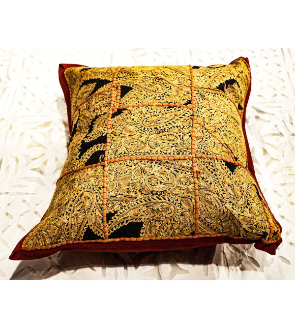 Cushion Cover With Ari Zari Embroidered