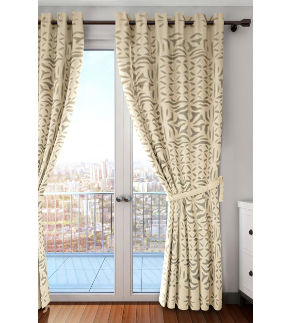 Cotton Curtain With Cut Work