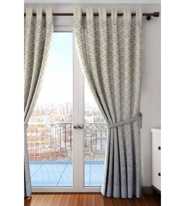 Cotton Door Curtain 44 X84 Inch Handloom Off White