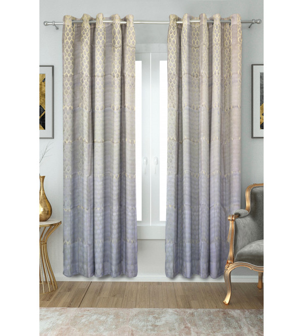 Cotton Cutwork Handwoven Curtain Size 44x84 Inch 