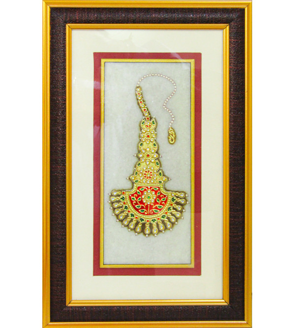  Jewellery Painting Real Gold Work Framed Size 9 X4 Inch